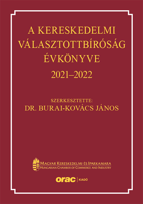 A Kereskedelmi Választottbíróság  évkönyve 2021–2022