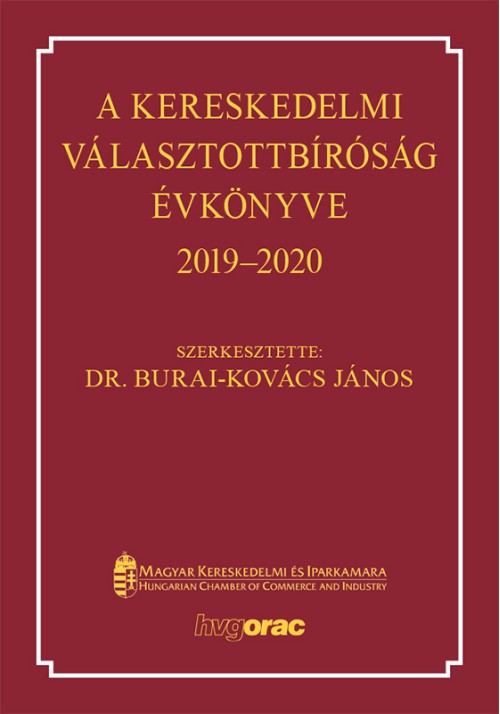 A Kereskedelmi Választottbíróság  évkönyve 2019–2020