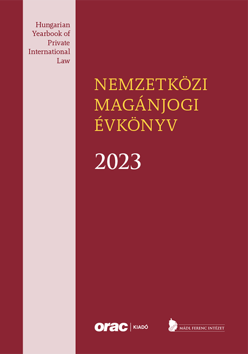 Nemzetközi magánjogi évkönyv 2023